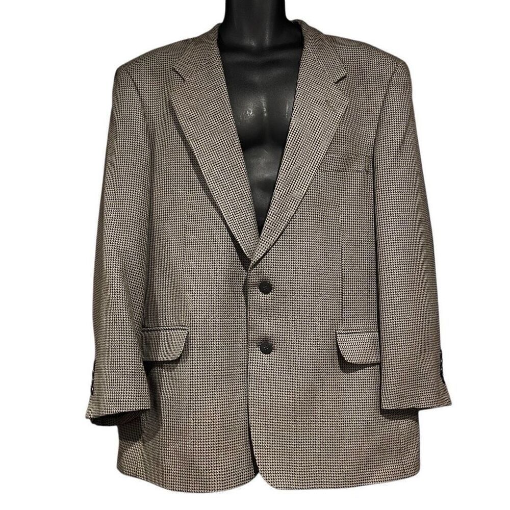 Lord & Taylor Herringbone Tweed Wool Suit Jacket Sports Men’s 44R